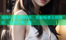 海角社区免费账号：即刻畅享无限精彩，告别付费门槛