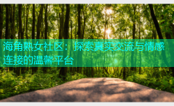 海角熟女社区：探索真实交流与情感连接的温馨平台