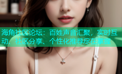 海角社区论坛：百姓声音汇聚，实时互动、社区分享、个性化推荐尽在掌握