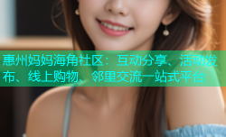 惠州妈妈海角社区：互动分享、活动发布、线上购物、邻里交流一站式平台