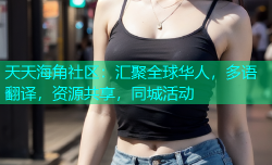 天天海角社区：汇聚全球华人，多语翻译，资源共享，同城活动