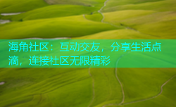 海角社区：互动交友，分享生活点滴，连接社区无限精彩