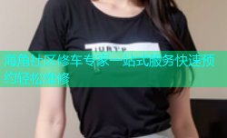 海角社区修车专家一站式服务快速预约轻松维修
