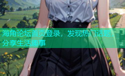 海角论坛首页登录，发现热门话题，分享生活趣事