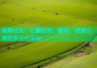 海角社区：汇聚社交、娱乐、资源分享的多元化平台