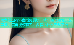海角社区app直播免费版下载：随时随地交友直播，语音视频聊天，多样化社交互动平台