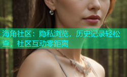 海角社区：隐私浏览，历史记录轻松查，社区互动零距离