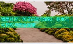 海角社区：验证码助你解锁，畅享互动特权与安全保障