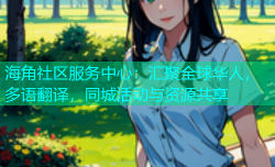 海角社区服务中心：汇聚全球华人，多语翻译，同城活动与资源共享