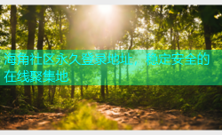 海角社区永久登录地址，稳定安全的在线聚集地