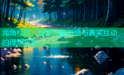 海角社区：探索无限激情与真实互动的理想平台