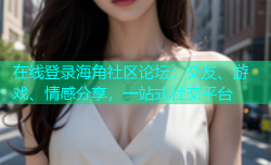 在线登录海角社区论坛：交友、游戏、情感分享，一站式社交平台