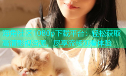 海角社区1080p下载平台：轻松获取高清影视资源，尽享流畅观看体验