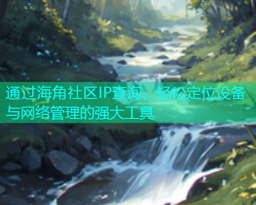通过海角社区IP查询，轻松定位设备与网络管理的强大工具  第1张