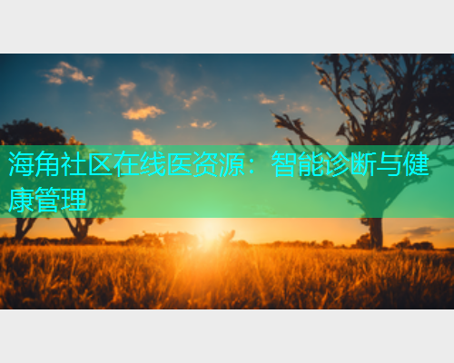 海角社区在线医资源：智能诊断与健康管理  第1张