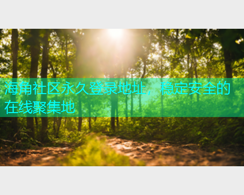 海角社区永久登录地址，稳定安全的在线聚集地  第1张