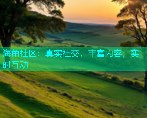 海角社区：真实社交，丰富内容，实时互动  第1张