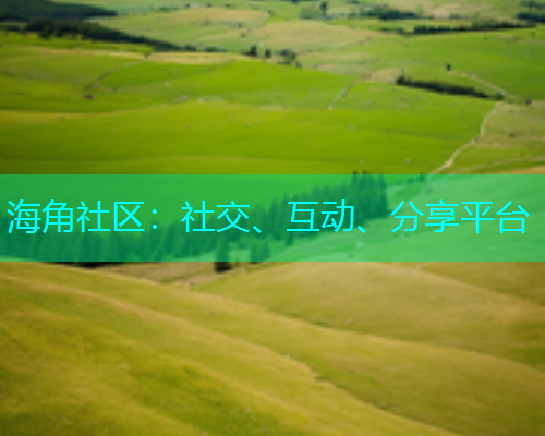 海角社区：社交、互动、分享平台  第1张
