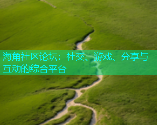 海角社区论坛：社交、游戏、分享与互动的综合平台  第1张