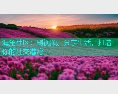 海角社区：刷视频、分享生活，打造你的社交港湾  第1张