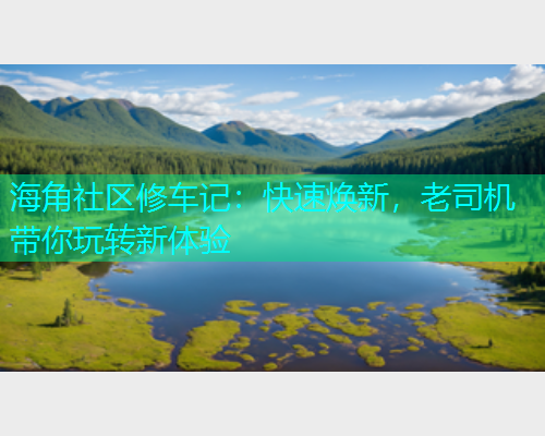海角社区修车记：快速焕新，老司机带你玩转新体验  第1张